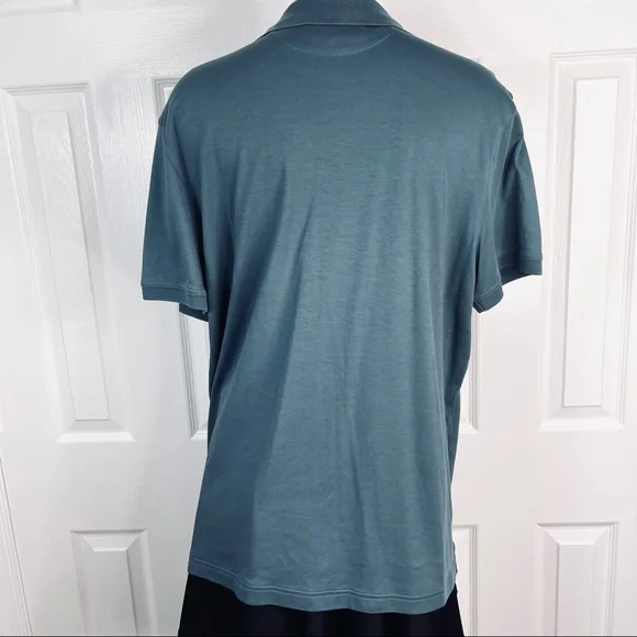 BANANA REPUBLIC polo shirt shirt sleeve casual wear Men’s wear Teal green XL - Picture 4 of 9